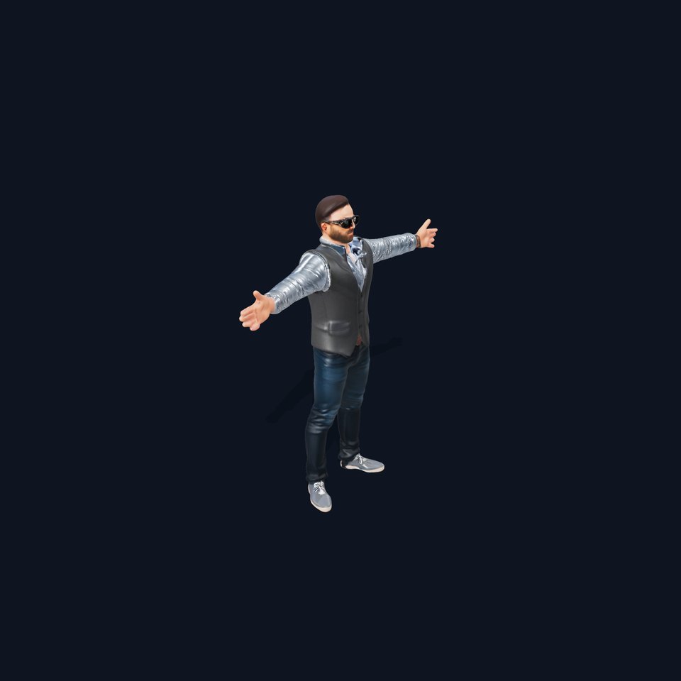 Casual Male Character Model Pack with Sunglasses